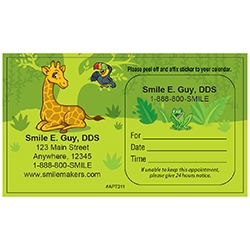 Peel 'N Stick Appointment Cards