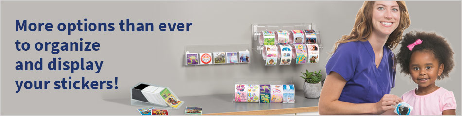 10 Roll Sticker Rack - Office Supplies from SmileMakers