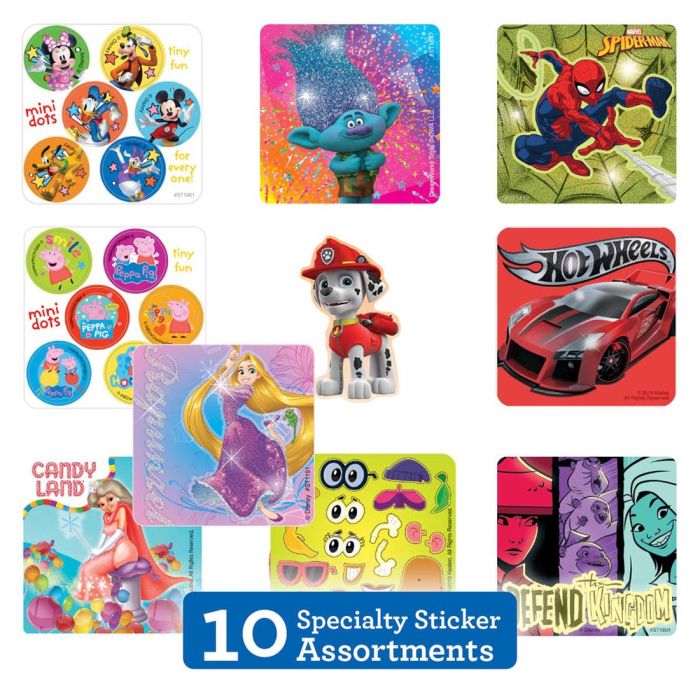 10 Box Sticker Rack - Dispensers from SmileMakers