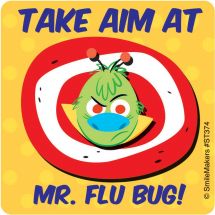 Mr. Flu Bug Stickers