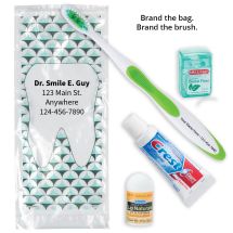 SmileCare™ Adult Geo Tooth Premium Brand-A-Kits