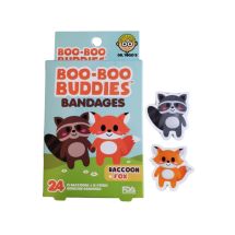Boo-Boo Buddies Raccoon and Fox Bandages - Case