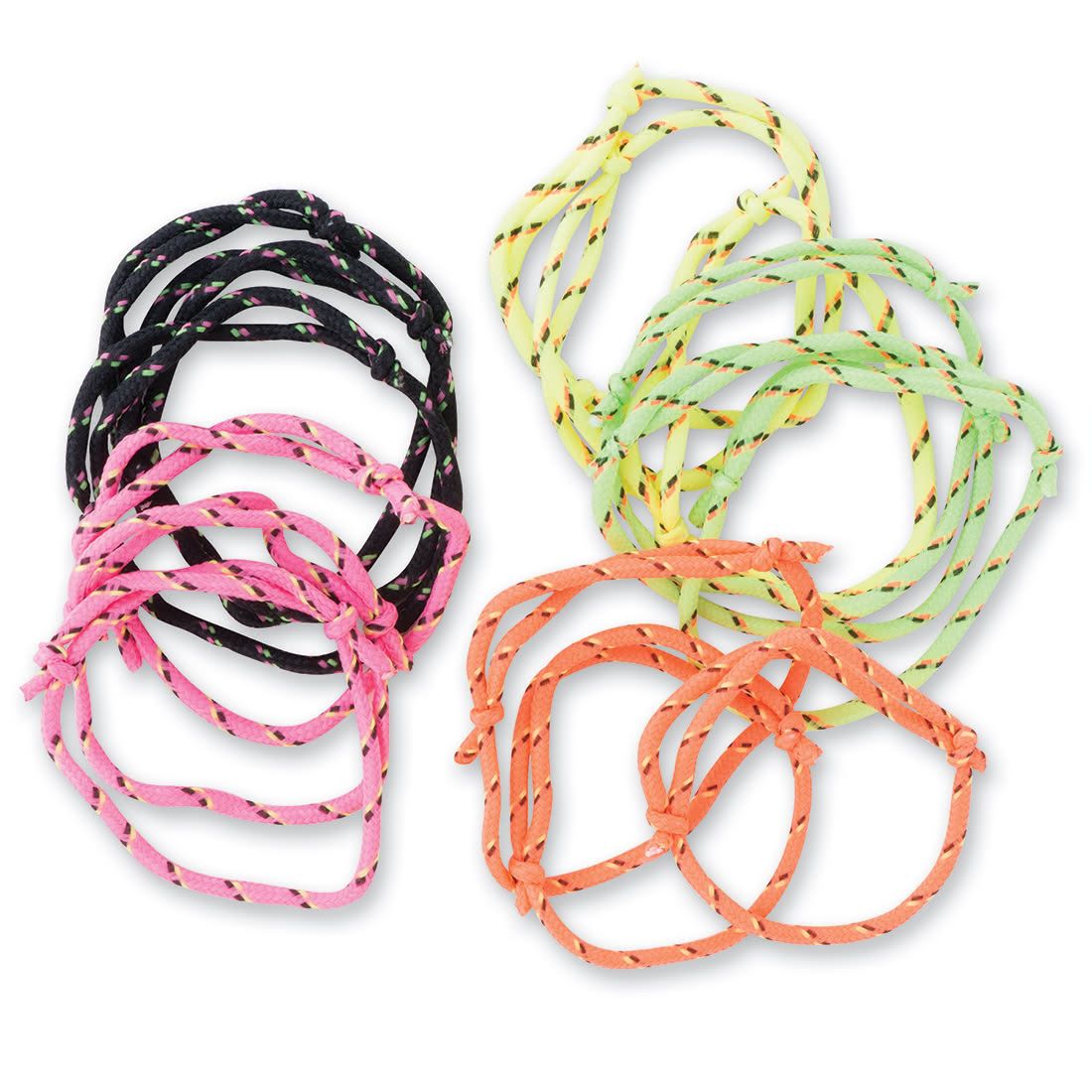 SmileMakers Braided Elastic Bracelets - 24 per Pack