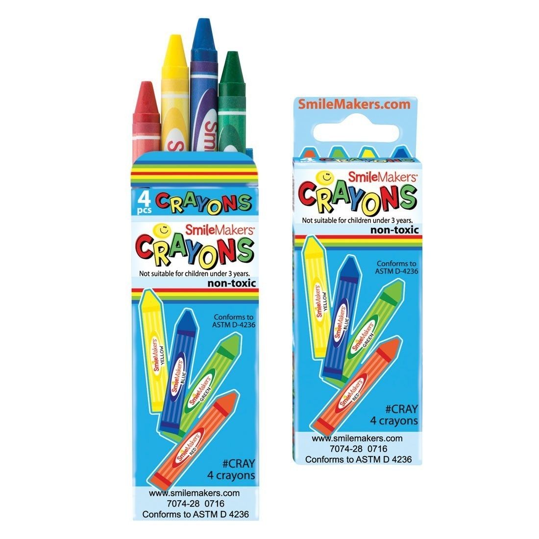 Six-pack Crayon Boxes from SmileMakers