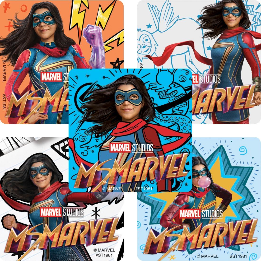 Ms Marvel Sticker for Sale by GlitchyShaan