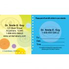 Custom Eye Bubbles Sticker Appointment Cards