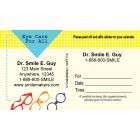 Custom Eye Care For All Sticker Appointment Cards