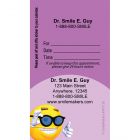 Custom 3D Smile with Glasses Sticker Appointment Cards