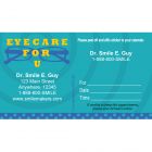 Custom Eye Care For You Appointment Cards
