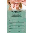 Custom Flossing Three Sticker Appointment Cards