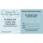 Custom Come In Swirls Sticker Appointment Cards