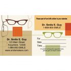 Custom Scatter Glasses Appointment Cards