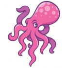 Sea Life Pals Octopus Wall Decal