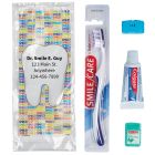 Custom SmileCare™ Adult Smile! Basic Colgate Zippered Bag Dental Kits