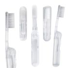 Clear Folding Travel Toothbrushes