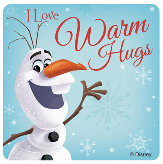 Frozen Winter Hugs Stickers