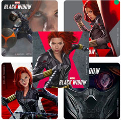 Black Widow Stickers